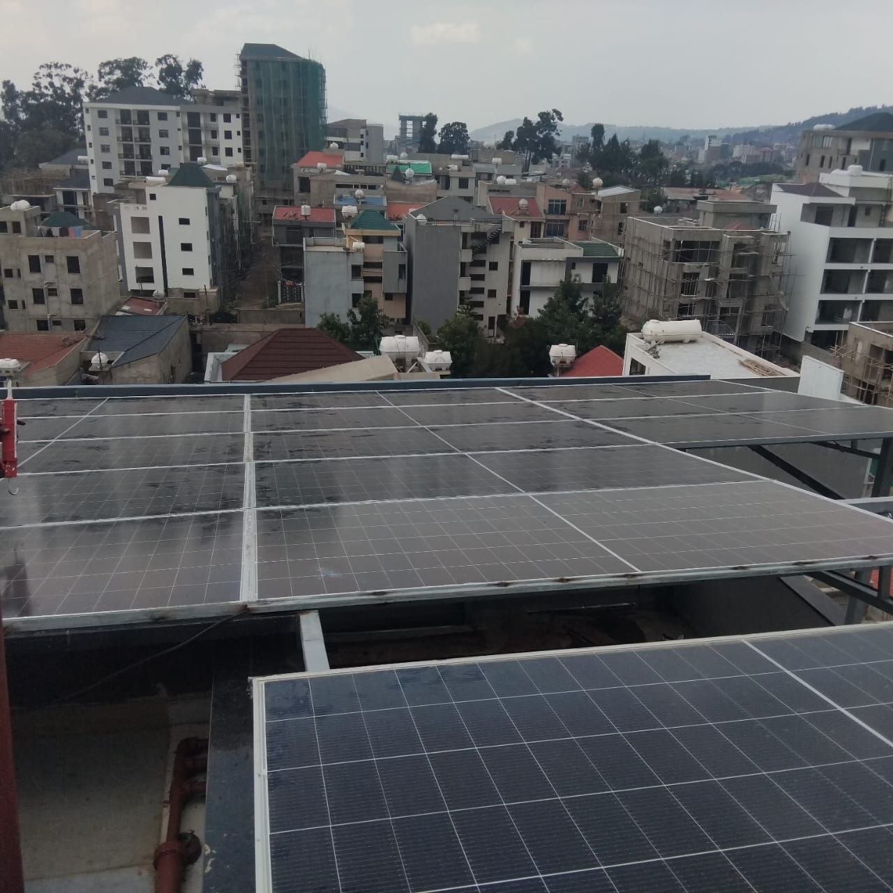 Rooftop solar PV panels