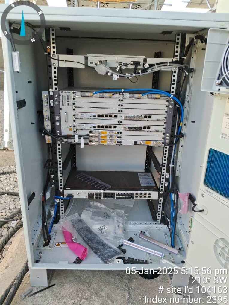 Telecom equipment cabinet installation